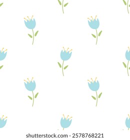 Cute floral background. Vector seamless pattern with ditsy flowers. Vintage botanical surface pattern design. Floral Spring pattern. Cottage core wallpaper. Good for prints, covers, wallpaper