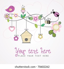 cute floral card