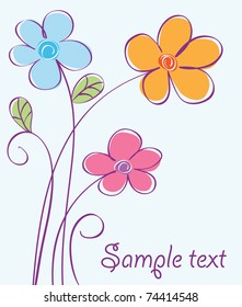 Cute floral card