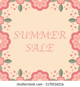 Cute floral card with a text sample.