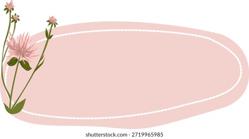 Linda Ilustración vectorial de composición floral