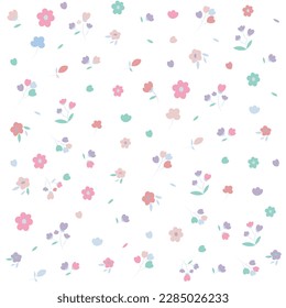 adorable patrón floral de verano