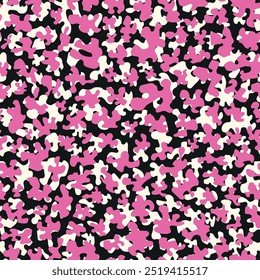 Cute floral field camouflage spots pattern