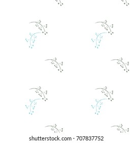 Cute floral and Flower seamless pattern with leaves, element for design, vector illustration