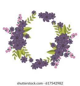 cute floral frame decorative