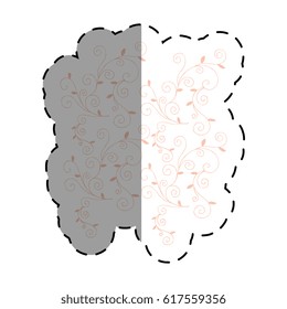cute floral frame decorative