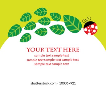 cute floral frame design. vector illustration