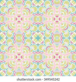 cute  floral ornamental texture vector seamless pattern