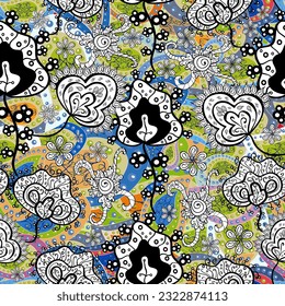 Patrón floral lindo con brotes florales. fondo transparente. ilustración vectorial para impresión en tejidos, textiles, papel pintado. Estilo retro vintage. vector 