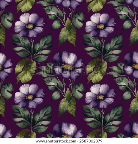 cute floral pattern design with multiple color combined.watercolor,seamless,floral,pattern.