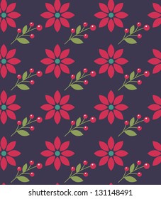 cute floral pattern design. vector illustration