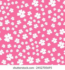 Cute floral pattern in the flowers. Seamless vector texture. Elegant template for fashion prints.