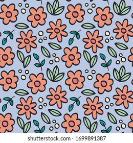 Diseño floral con hojas. Fondo floral