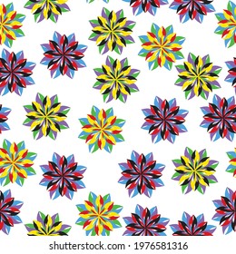 Cute floral pattern in library style. Liberty style millefleurs. Trendy floral design.