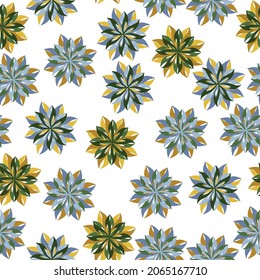 Cute floral pattern in library style. Liberty style millefleurs. Trendy floral design.