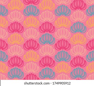 Cute floral pattern. Modern Seamless vector texture perfect for photo backdrops, digital patterns, and bold branding. The florals big, bright, and in full bloom. Live walls. Multicolored flowers.