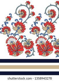 cute floral pattern on border