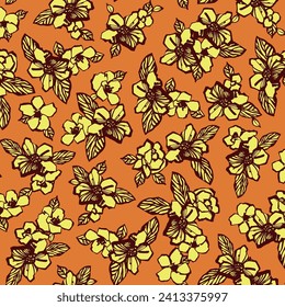 Cute floral pattern perfect for textile design,