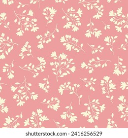 Patrón floral corto perfecto para el diseño textil,