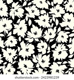Patrón floral corto perfecto para el diseño textil,