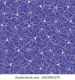 Patrón floral corto perfecto para el diseño textil,
