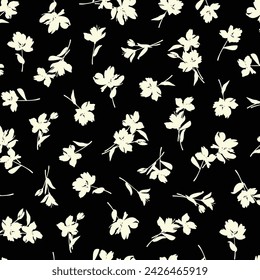 Lindo patrón floral perfecto para el diseño textil,