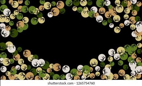 Cute Floral Pattern with Simple Stylized Berries for Greeting Card or Poster. Naive Daisy Berries in Primitive Style. Vector Background for Spring or Summer Design.