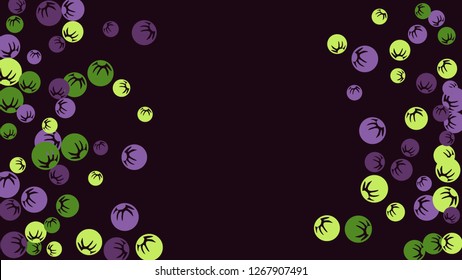 Cute Floral Pattern with Simple Stylized Berries for Greeting Card or Poster. Naive Daisy Berries in Primitive Style. Vector Background for Spring or Summer Design.