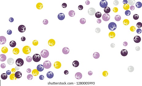 Cute Floral Pattern with Simple Stylized Berries for Greeting Card or Poster. Naive Daisy Berries in Primitive Style. Vector Background for Spring or Summer Design.
