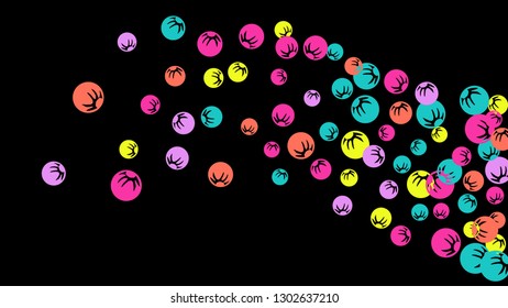 Cute Floral Pattern with Simple Stylized Berries for Greeting Card or Poster. Naive Daisy Berries in Primitive Style. Vector Background for Spring or Summer Design.
