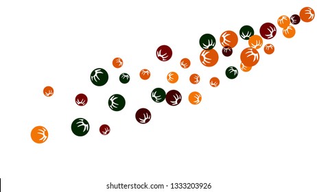 Cute Floral Pattern with Simple Stylized Berries for Greeting Card or Poster. Naive Daisy Berries in Primitive Style. Vector Background for Spring or Summer Design.

