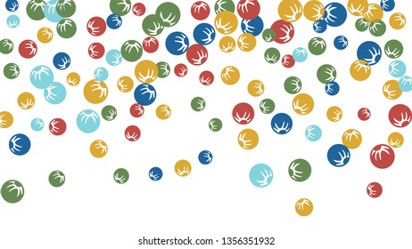 Cute Floral Pattern with Simple Stylized Berries for Greeting Card or Poster. Naive Daisy Berries in Primitive Style. Vector Background for Spring or Summer Design.
