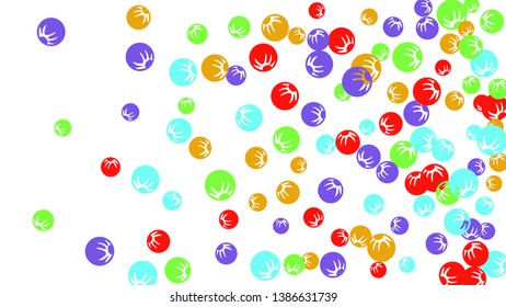 Cute Floral Pattern with Simple Stylized Berries for Greeting Card or Poster. Naive Daisy Berries in Primitive Style. Vector Background for Spring or Summer Design.
