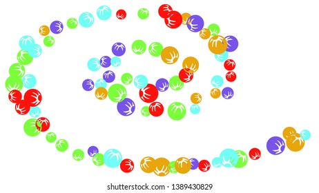 Cute Floral Pattern with Simple Stylized Berries for Greeting Card or Poster. Naive Daisy Berries in Primitive Style. Vector Background for Spring or Summer Design.
