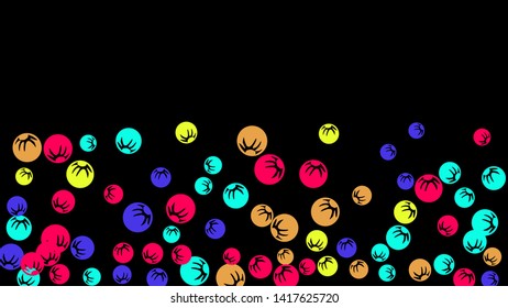 Cute Floral Pattern with Simple Stylized Berries for Greeting Card or Poster. Naive Daisy Berries in Primitive Style. Vector Background for Spring or Summer Design.
