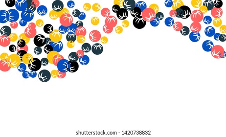 Cute Floral Pattern with Simple Stylized Berries for Greeting Card or Poster. Naive Daisy Berries in Primitive Style. Vector Background for Spring or Summer Design.
