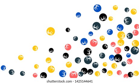 Cute Floral Pattern with Simple Stylized Berries for Greeting Card or Poster. Naive Daisy Berries in Primitive Style. Vector Background for Spring or Summer Design.
