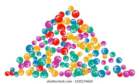 Cute Floral Pattern with Simple Stylized Berries for Greeting Card or Poster. Naive Daisy Berries in Primitive Style. Vector Background for Spring or Summer Design.
