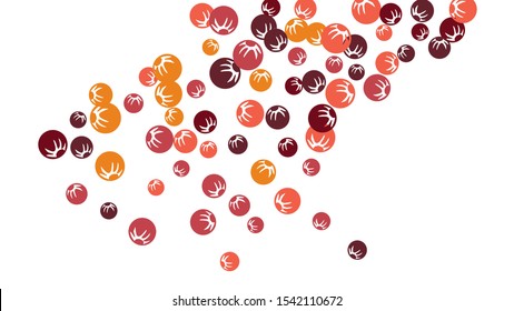 Cute Floral Pattern with Simple Stylized Berries for Greeting Card or Poster. Naive Daisy Berries in Primitive Style. Vector Background for Spring or Summer Design.
