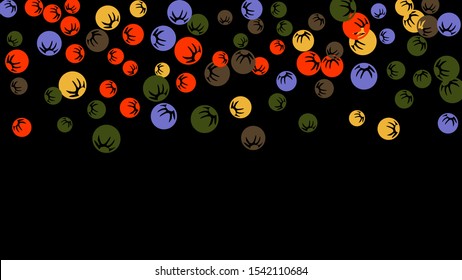 Cute Floral Pattern with Simple Stylized Berries for Greeting Card or Poster. Naive Daisy Berries in Primitive Style. Vector Background for Spring or Summer Design.
