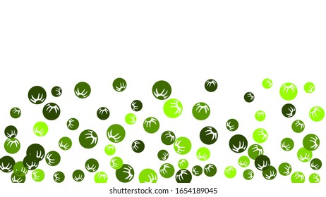 Cute Floral Pattern with Simple Stylized Berries for Greeting Card or Poster. Naive Daisy Berries in Primitive Style. Vector Background for Spring or Summer Design.
