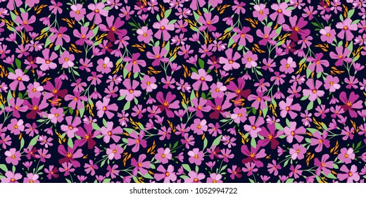 Cute floral pattern in the small flower. Seamless vector texture for fashion prints, wrapping, textile, paper, wallpaper.