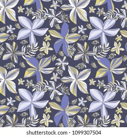 Cute floral pattern in the small flower. Ditsy print.  vector texture. Elegant template for fashion prints. Printing with small rose-colored flowers.