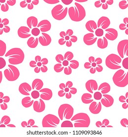 Cute Floral pattern in the small flower. "Ditsy print". Motifs scattered random. Seamless vector texture. Elegant template for fashion prints. Printing with very small pink flowers. White background.