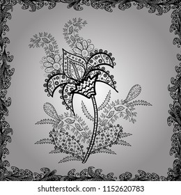 Cute Floral pattern in the small flower. Vector illustration. Seamless.