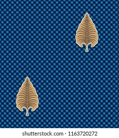 Cute Floral pattern in the small flower on navy