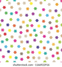 Cute Floral pattern in the small flower. Ditsy print . . Elegant template for fashion prints. Printing with very small light flowers. White background.eps 10