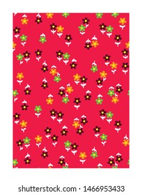 Cute floral pattern in the small flower. Ditsy print. Seamless vector texture. Elegant template for fashion prints. Printing with small flowers. 