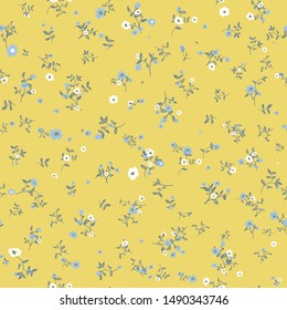 Cute Floral pattern in the small flower. Seamless vector texture.