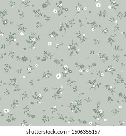 Cute Floral pattern in the small flower. Seamless vector texture.